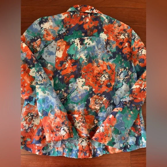 Ruby Rd. Multicolor Abstract Button-Up Blouse - Picture 7 of 7